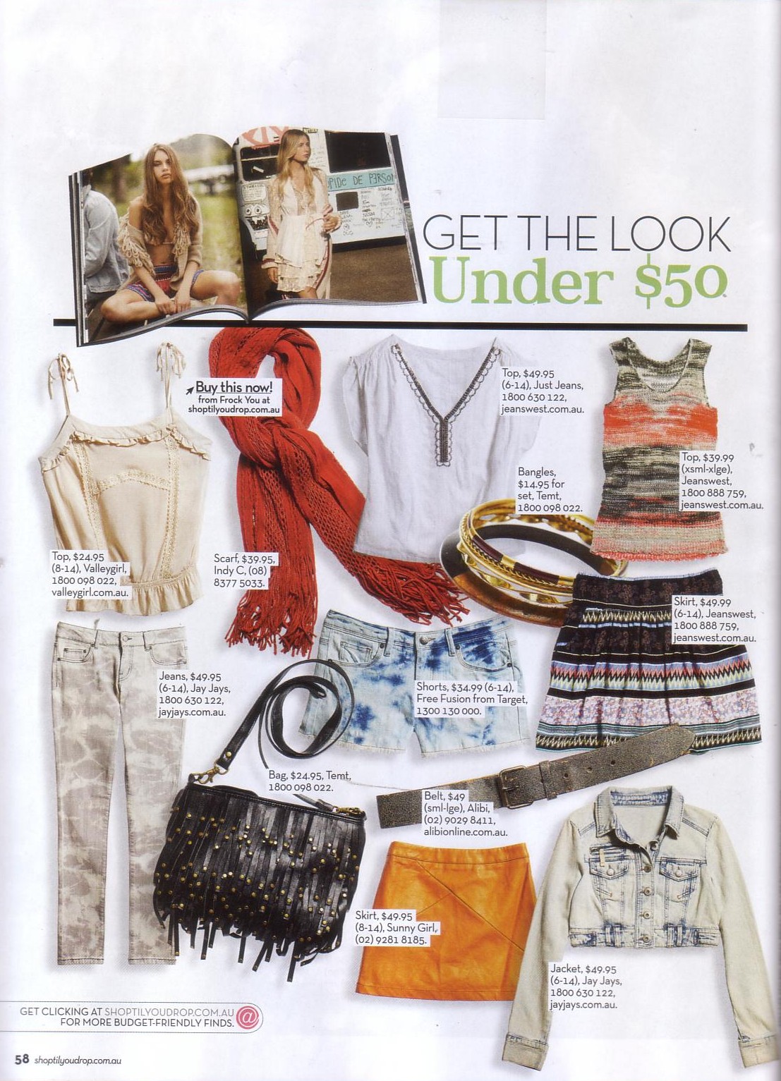 Sunny Girl tan vinyl mini sirt