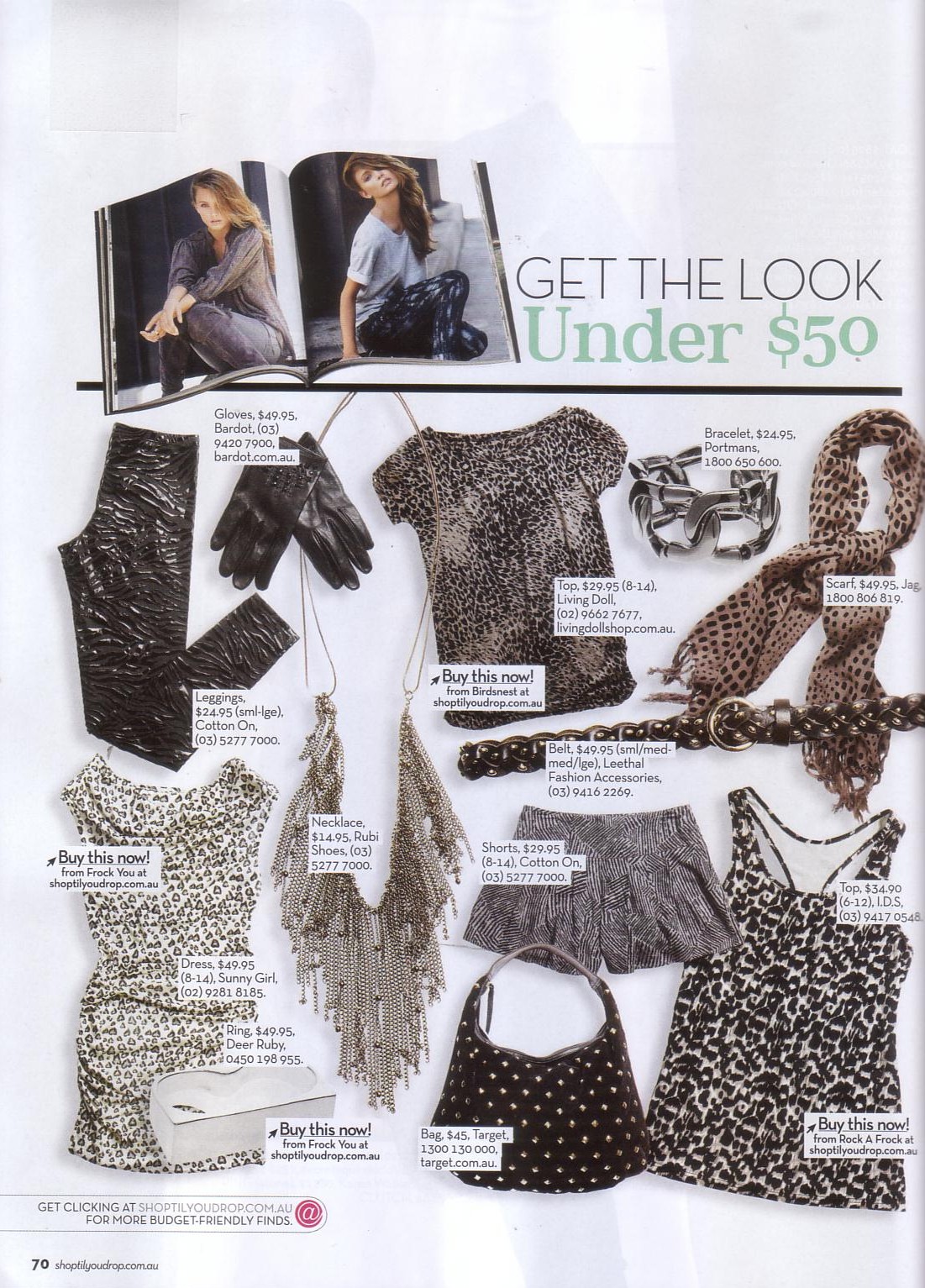 Sunny Girl animal print dress