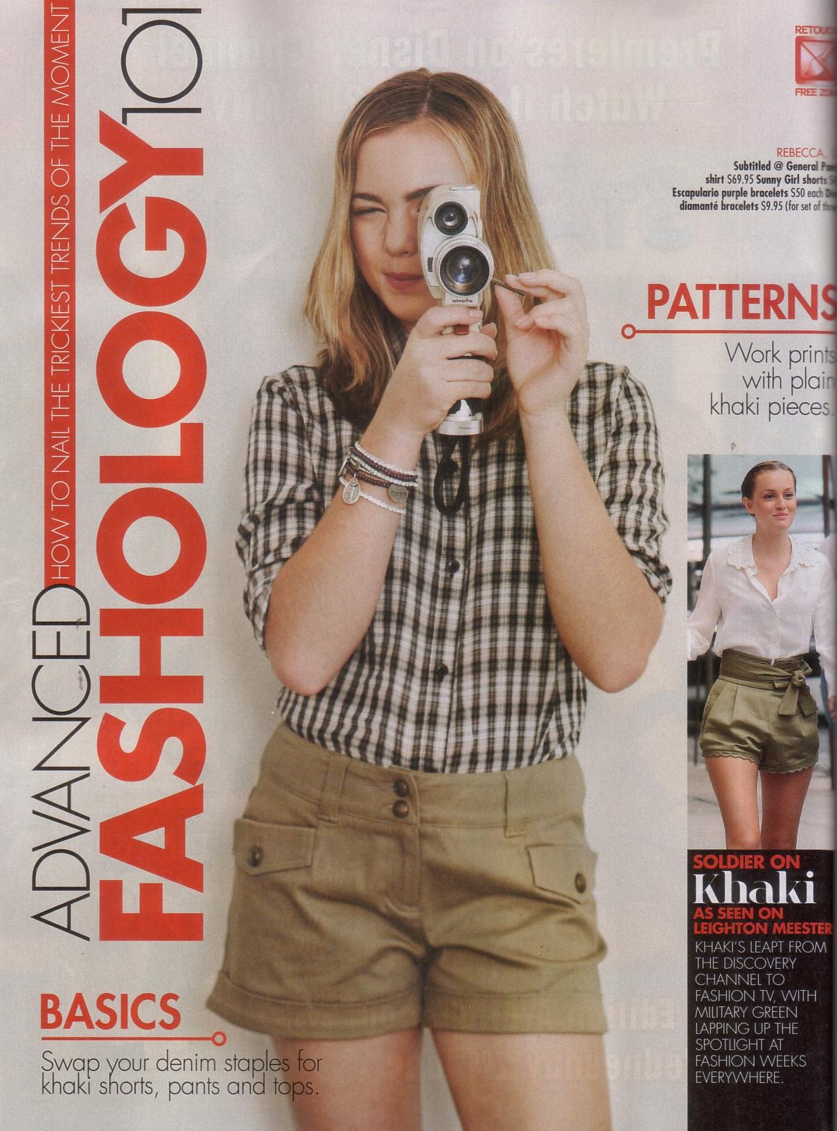 Sunny Girl military style shorts