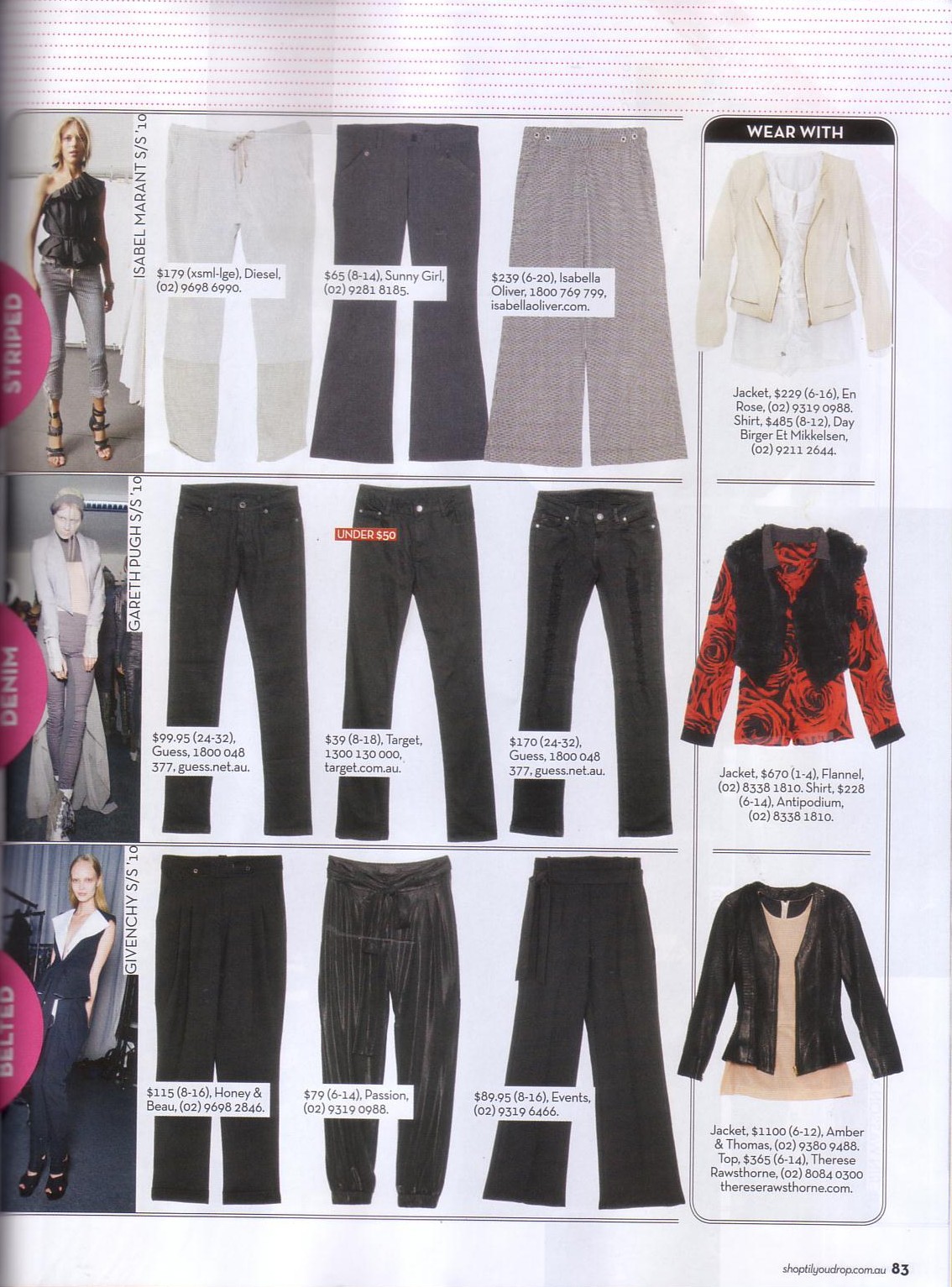 Sunny Girl work pants