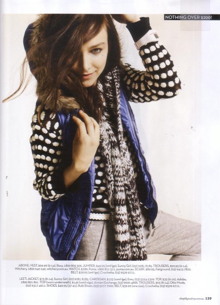 sunny girl spot knit sweater