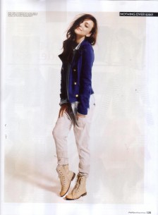 Sunny Girl gold button detailed military style jacket