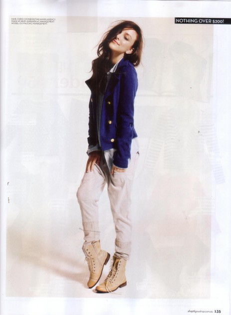 Sunny Girl gold button detailed military style jacket