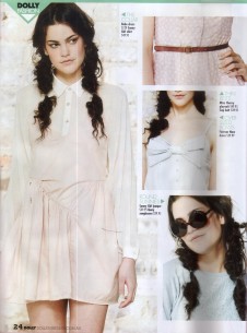 sunny girl shirt & lace front knit sweater